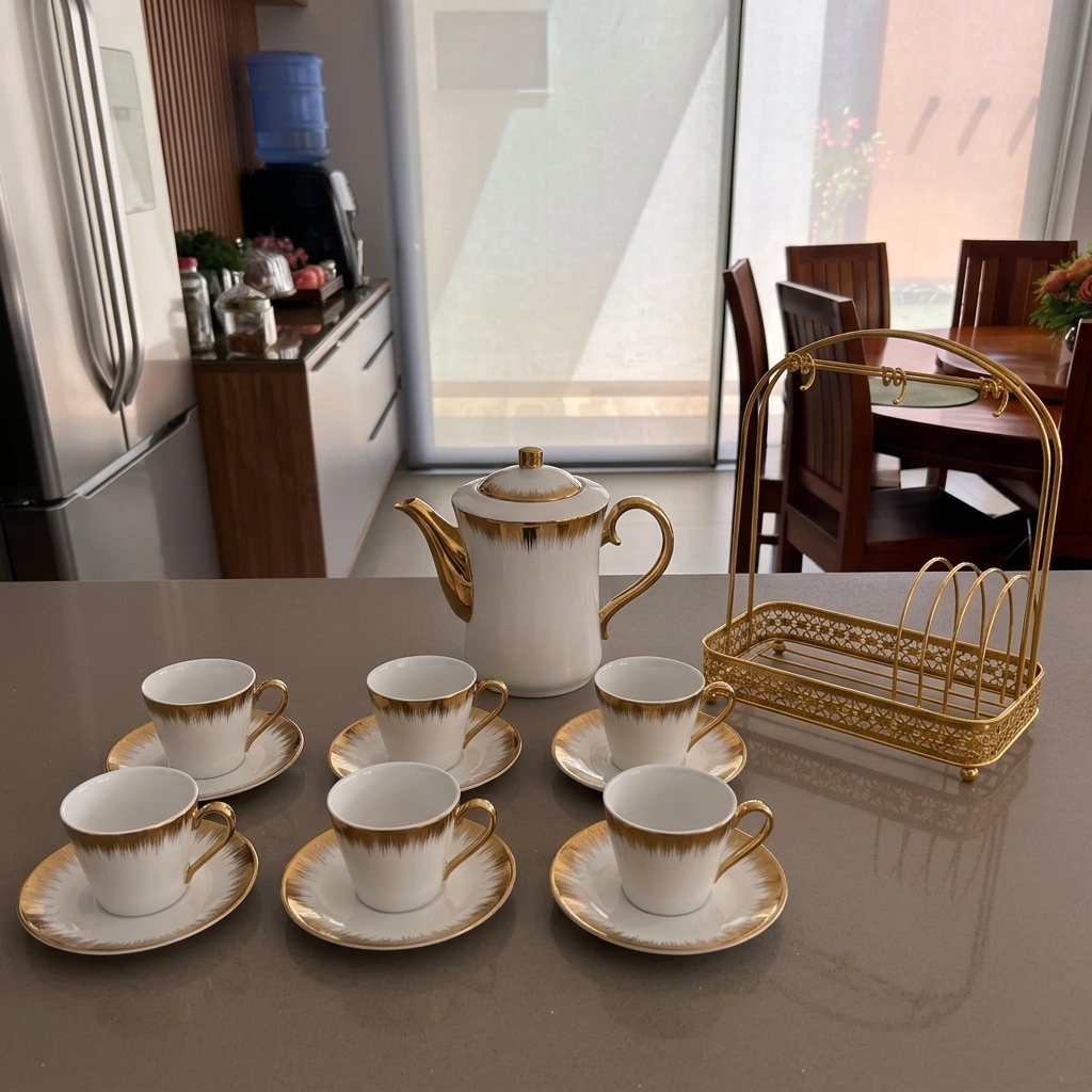 Foto do conjunto de porcelana enviada por Carolina M.