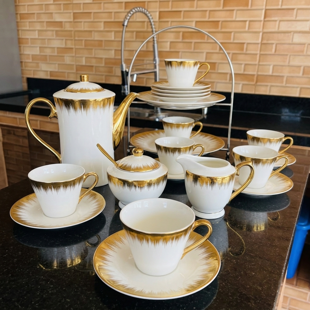 Foto do conjunto de porcelana enviada por Roberta L.